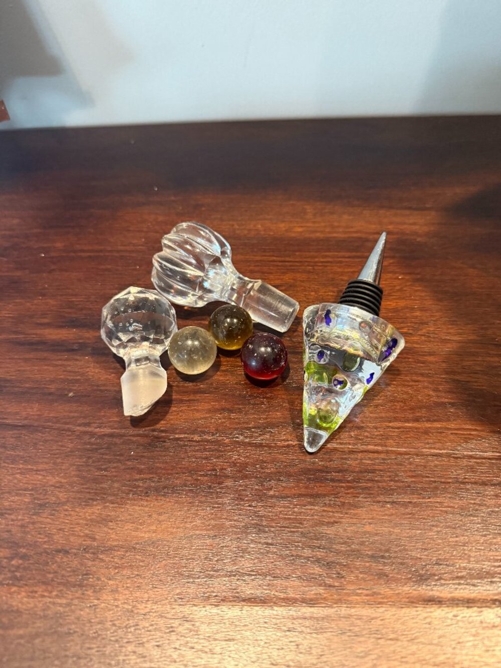 Glass Decanter Stoppers and Decorative Wine Stopper with Marbles